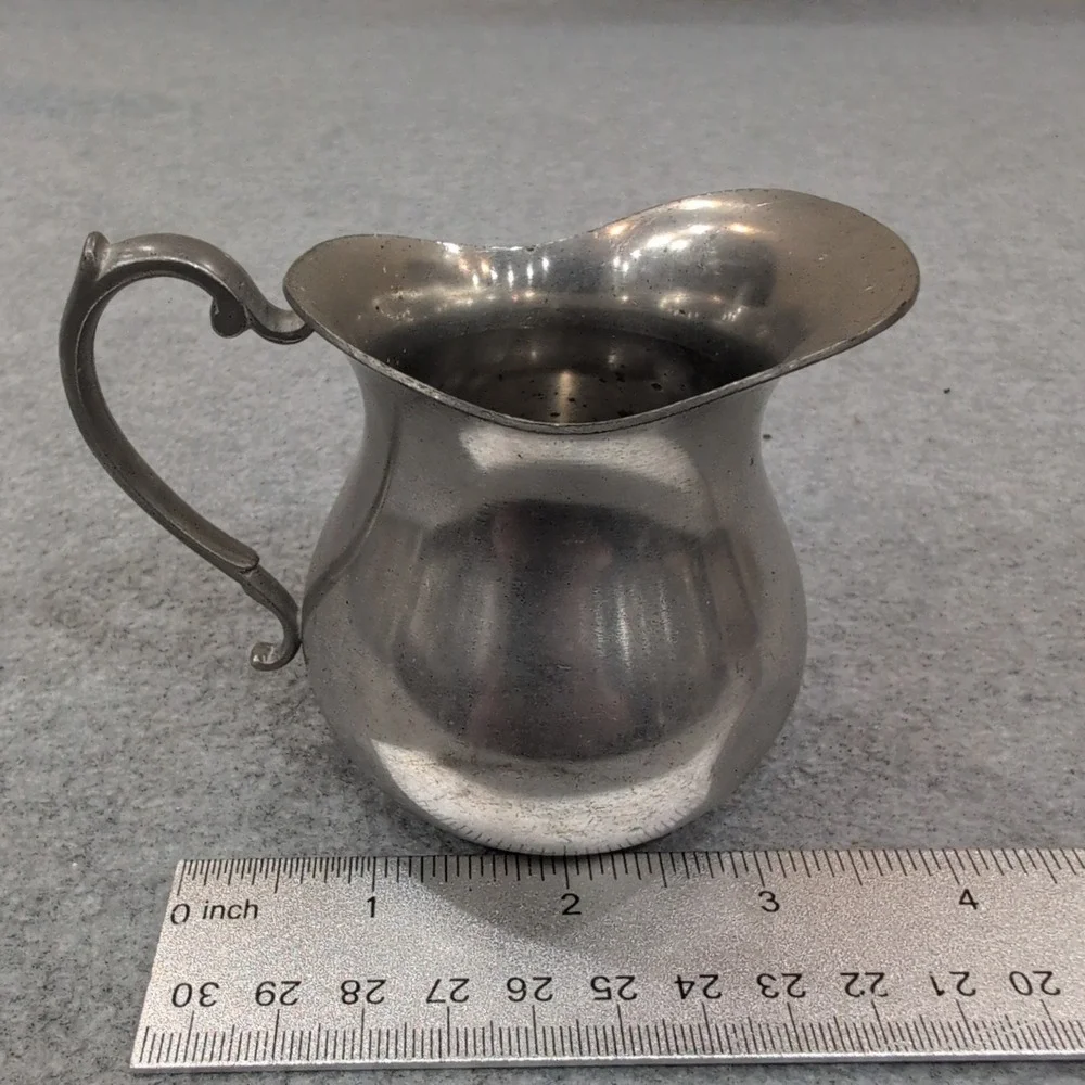 Vintage Pewter Pitcher Creamer Small‎ Jug WEB 1137